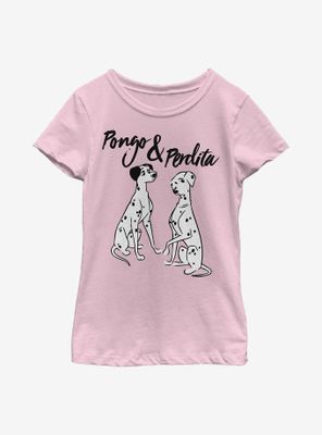 Disney 101 Dalmatians Pongo Perdita Youth Girls T-Shirt