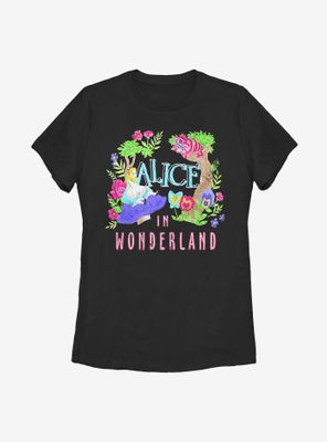 Disney Alice Wonderland Neon Womens T-Shirt