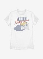 Disney Alice Wonderland Vintage Womens T-Shirt