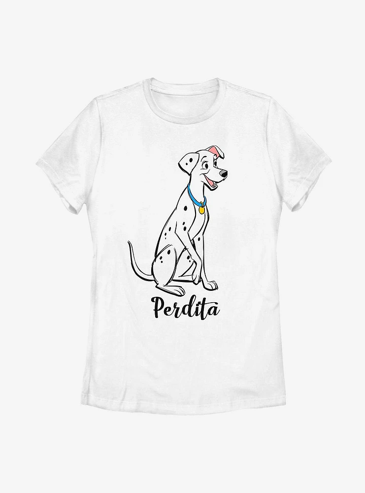 Disney 101 Dalmatians Perdita Womens T-Shirt