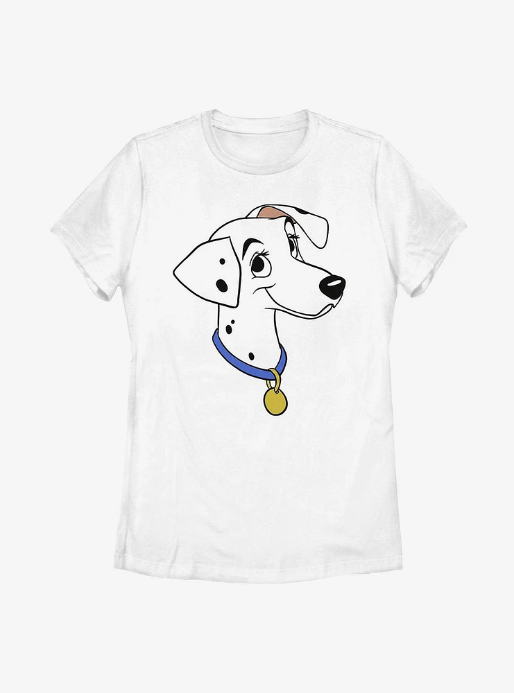 Disney 101 Dalmatians Perdita Big Face Womens T-Shirt