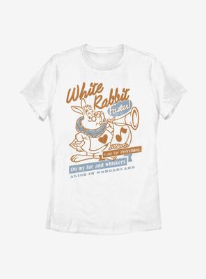 Disney Alice Wonderland White Rabbit Womens T-Shirt