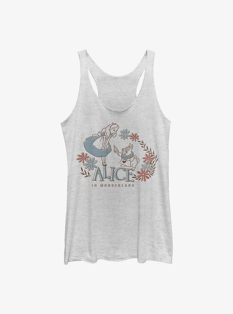 Disney Alice Wonderland And Rabbit Womens Tank Top