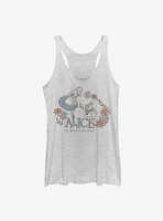Disney Alice Wonderland And Rabbit Womens Tank Top