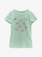 Disney Dumbo Ditsy Youth Girls T-Shirt