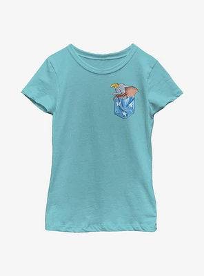 Disney Dumbo Faux Pocket Youth Girls T-Shirt
