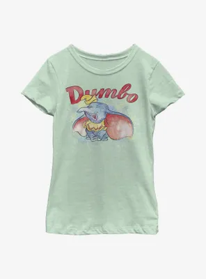 Disney Dumbo Watercolor Youth Girls T-Shirt