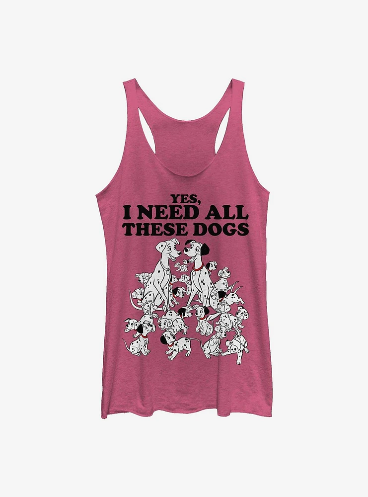 Disney 101 Dalmatians All These Dogs Womens Tank Top