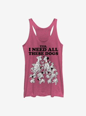 Disney 101 Dalmatians All These Dogs Womens Tank Top