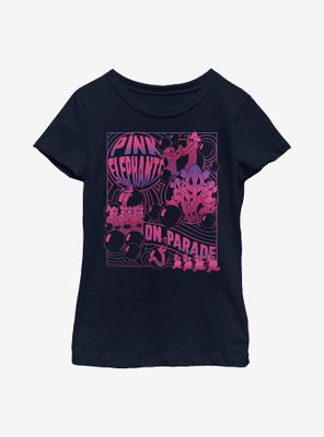 Disney Dumbo Pink Elephants Youth Girls T-Shirt