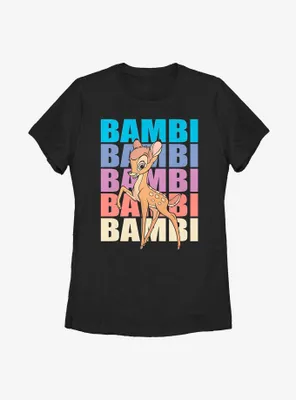 Disney Bambi Name Stacked Womens T-Shirt