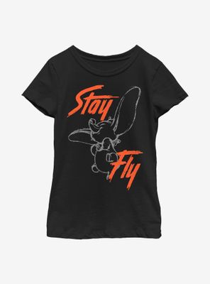 Disney Dumbo Stay Fly Street Youth Girls T-Shirt