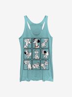 Disney 101 Dalmatians Dalmatian Box Up Womens Tank Top