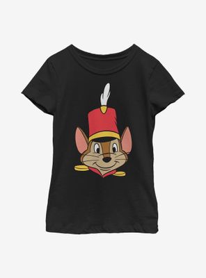 Disney Dumbo Timothy Big Face Youth Girls T-Shirt
