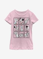 Disney 101 Dalmatians Dalmatian Box Up Youth Girls T-Shirt