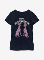 Disney 101 Dalmatians Home Sweet Dogs Youth Girls T-Shirt