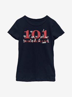 Disney 101 Dalmatians Logo Pups Youth Girls T-Shirt