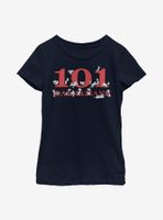 Disney 101 Dalmatians Logo Pups Youth Girls T-Shirt