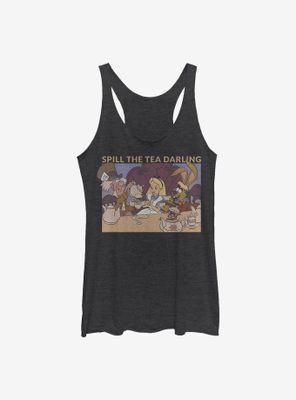 Disney Alice Wonderland Spill The Tea Womens Tank Top