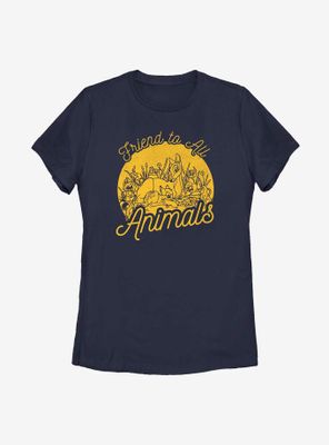 Disney Bambi Friend To Animals Womens T-Shirt