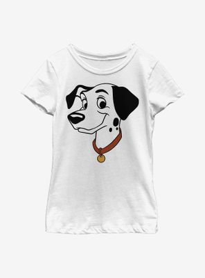 Disney 101 Dalmatians Pongo Big Face Youth Girls T-Shirt