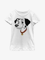 Disney 101 Dalmatians Pongo Big Face Youth Girls T-Shirt