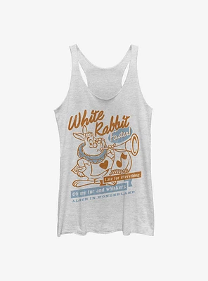 Disney Alice Wonderland White Rabbit Womens Tank Top