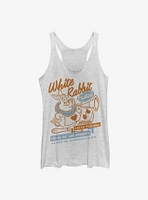 Disney Alice Wonderland White Rabbit Womens Tank Top