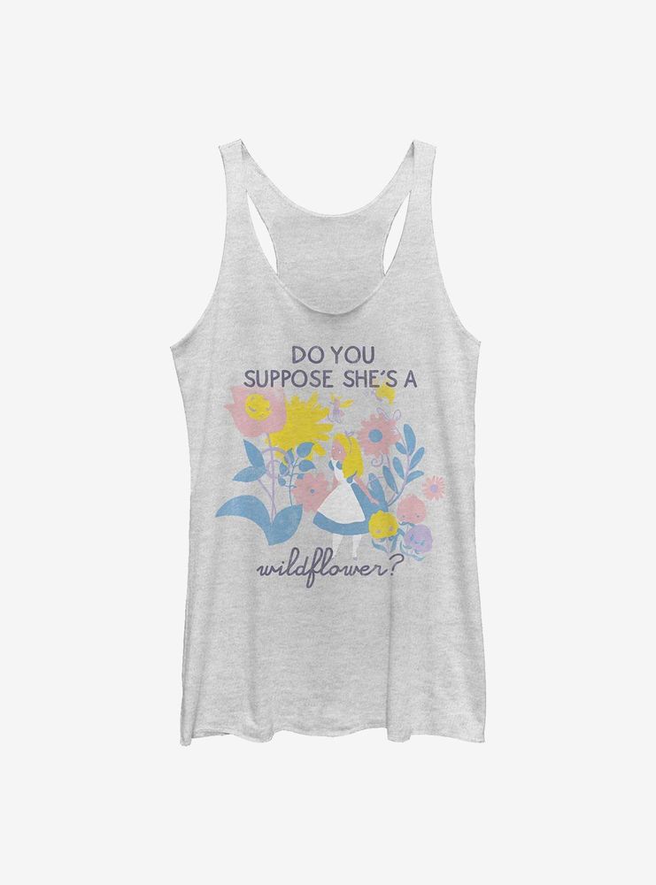 Disney Alice Wonderland Wildflower Womens Tank Top