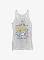 Disney Alice Wonderland Wildflower Womens Tank Top