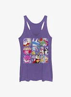 Disney Alice Wonderland Wonder Art Blocks Womens Tank Top