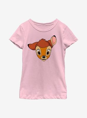 Disney Bambi Big Face Youth Girls T-Shirt