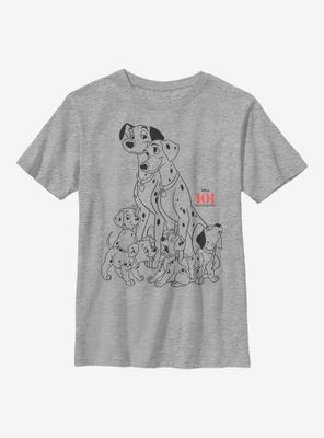 Disney 101 Dalmatians Dog Pile Youth T-Shirt