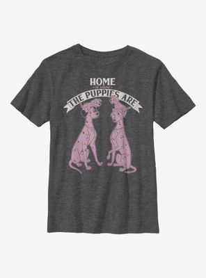 Disney 101 Dalmatians Home Sweet Dogs Youth T-Shirt