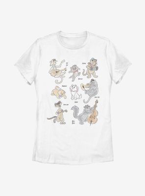 Disney The Aristocats Group Womens T-Shirt