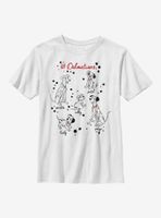 Disney 101 Dalmatians Puppy Names Youth T-Shirt