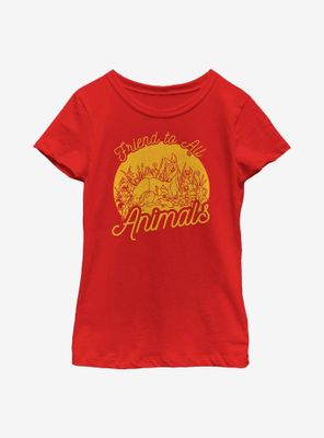 Disney Bambi Friend To Animals Youth Girls T-Shirt