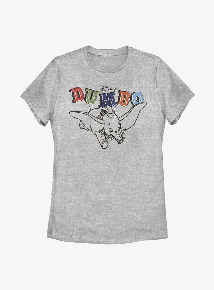 Disney Dumbo Flying Circus Womens T-Shirt