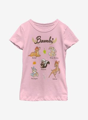 Disney Bambi Textbook Youth Girls T-Shirt