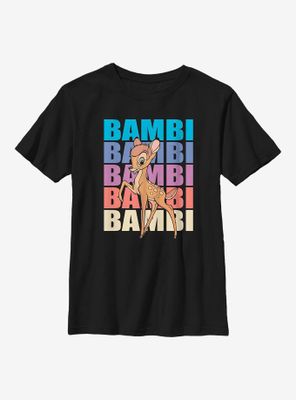 Disney Bambi Name Stacked Youth T-Shirt
