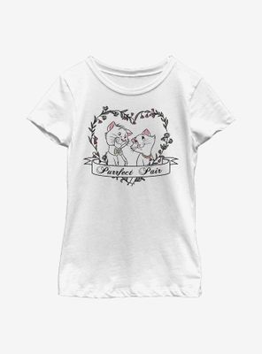 Disney The Aristocats Duchess And O'Malley Purrfect Youth Girls T-Shirt