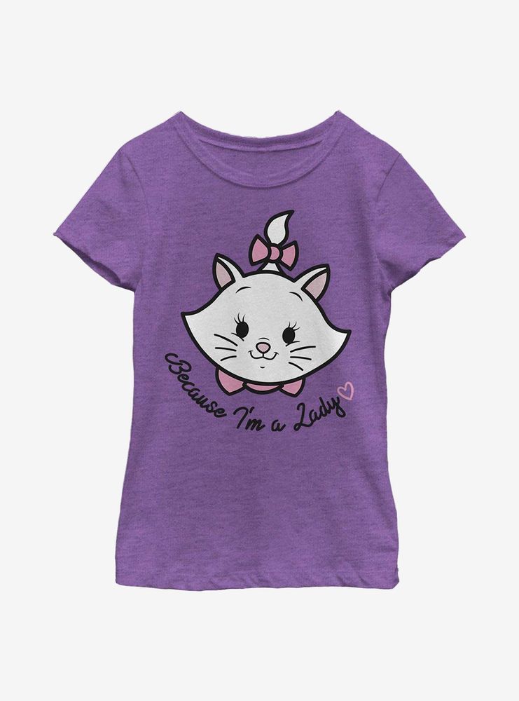 Disney The Aristocats Lady Faux Pocket Youth Girls T-Shirt