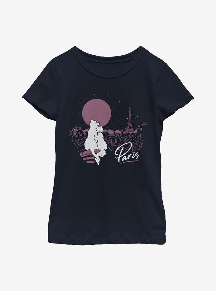 Disney The Aristocats Together Paris Youth Girls T-Shirt