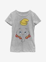 Disney Dumbo Big Face Youth Girls T-Shirt