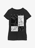 Disney Dumbo Contrast Youth Girls T-Shirt