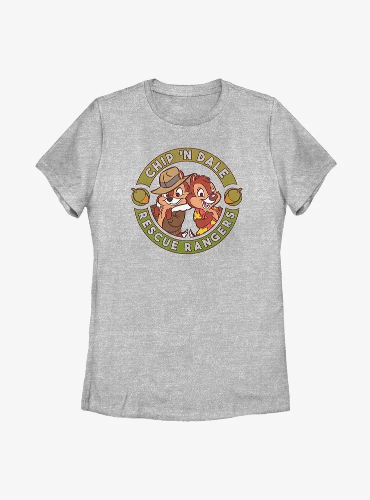 Disney Chip And Dale Rescue Rangers Badge Womens T-Shirt