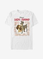 Disney Lady And The Tramp Vintage Cover T-Shirt