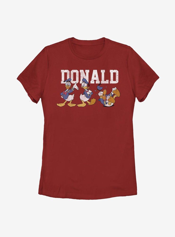 Disney Donald Duck Poses Womens T-Shirt