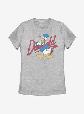 Disney Donald Duck Signature Womens T-Shirt