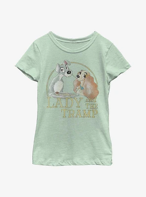 Disney Lady And The Tramp Spaghetti Youth Girls T-Shirt